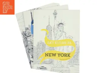 Sæt kulør på London, Paris og New York - 20 scenerier, du selv kan farvelægge af Emma Kelly (Bog)