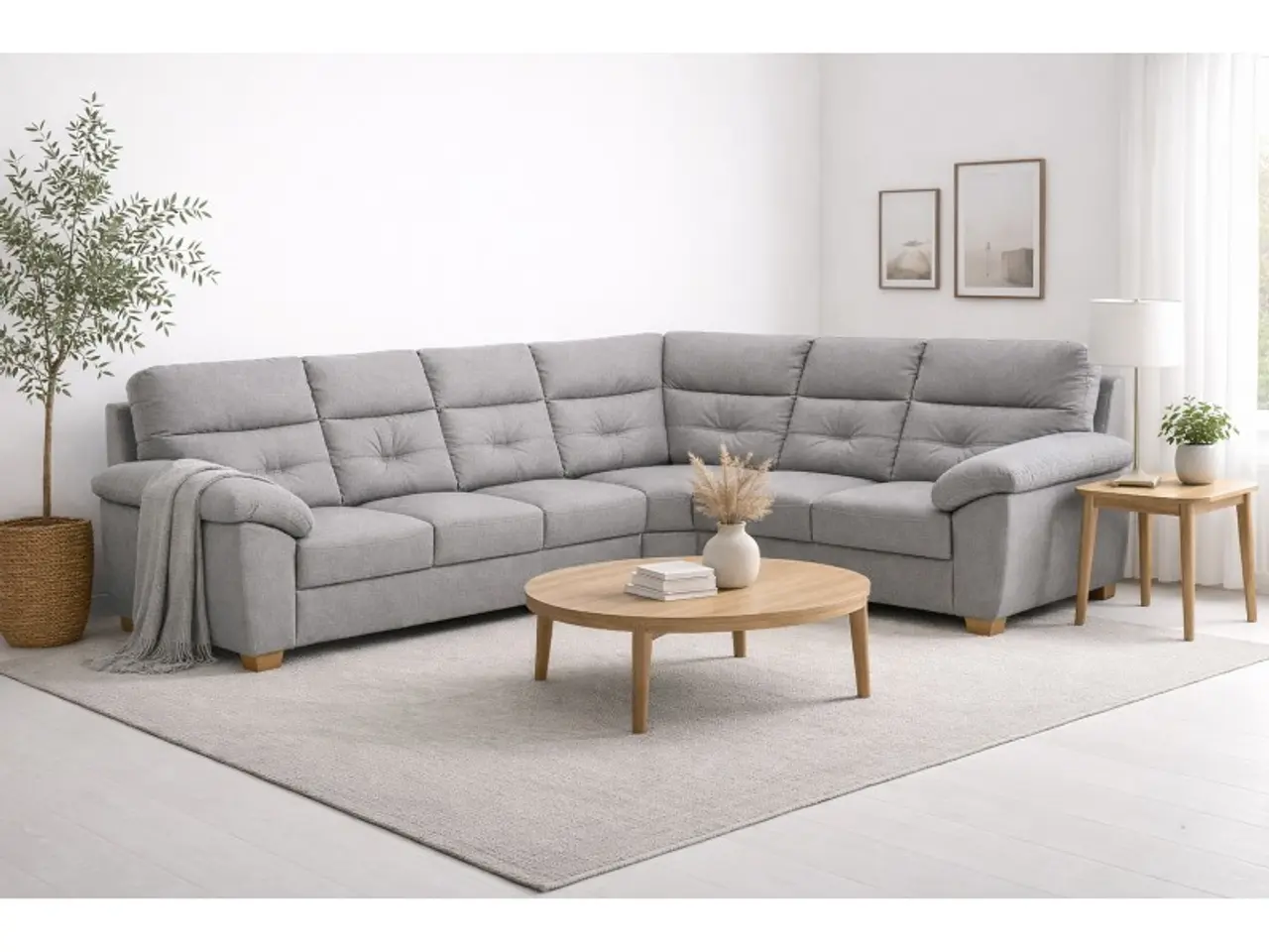 Billede 3 - Hjort Knudsen Dalby XL hjørnesofa - Stof