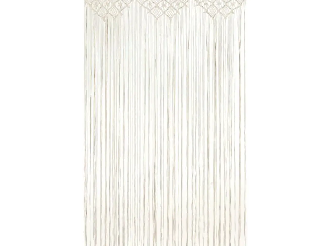 Billede 2 - Macramégardin 140×240 cm - cremefarvet bomuld