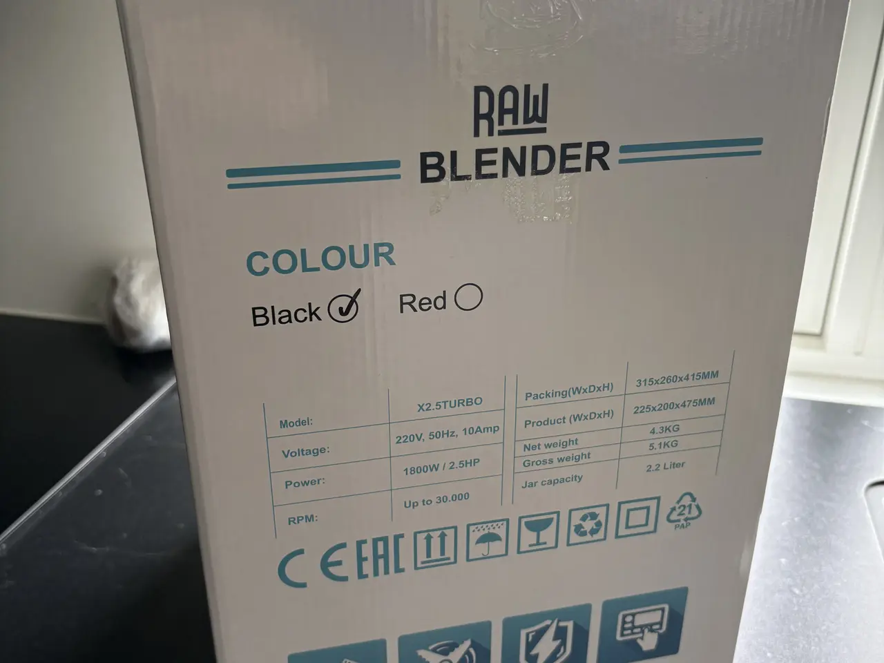 Billede 2 - RAW 2.5 Turbo Blender NY