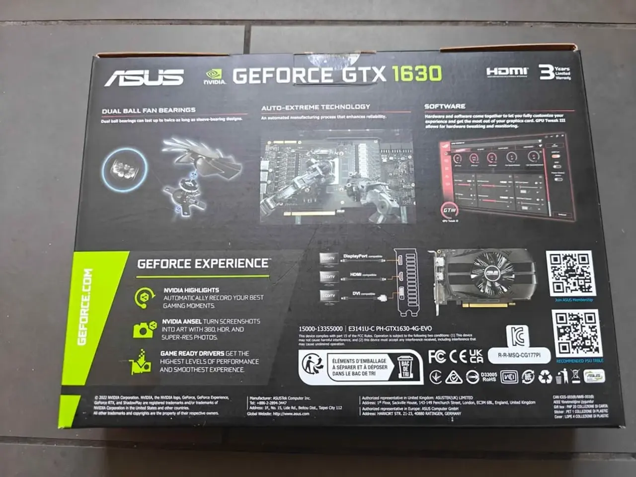 Billede 5 - asus phoenix geforce gtx 1630 4gb gddr6 evo