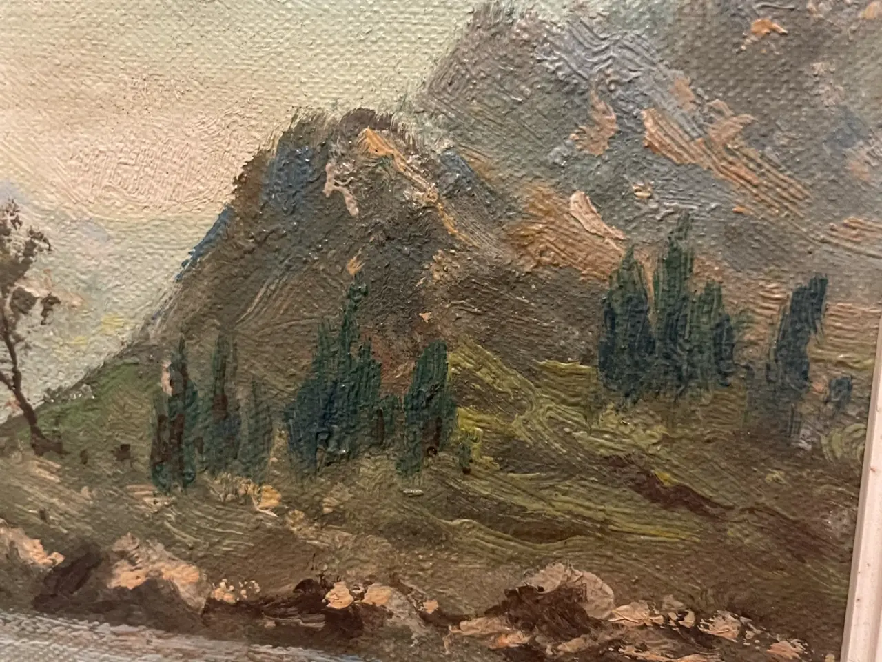 Billede 6 - Håndmalet dekorationsmaleri på lærred 85 × 45 cm