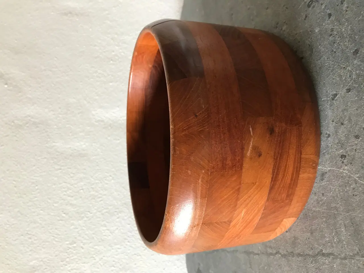 Billede 1 - Stor retro teak skål