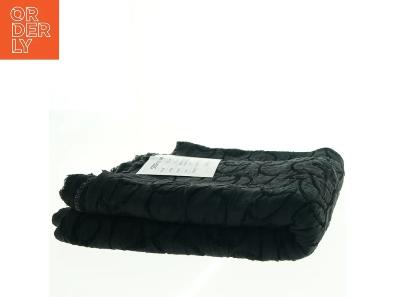 Billede 2 - Stof, sort jacquard (130 x 120 cm)