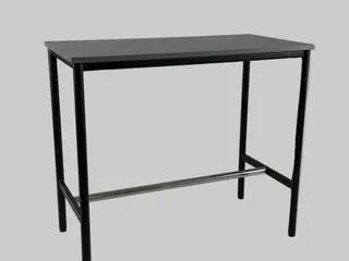 Højbord – Grå/Sort Stel 120x60x105cm