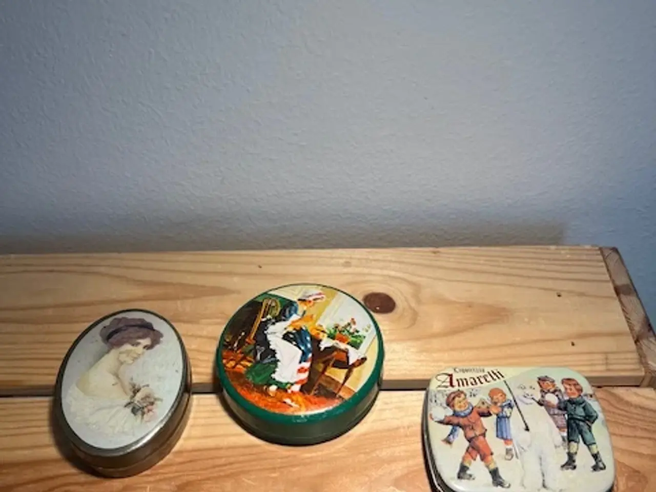 Billede 1 - 4 Unikke Miniature-metaldåser (Retro/Vintage)