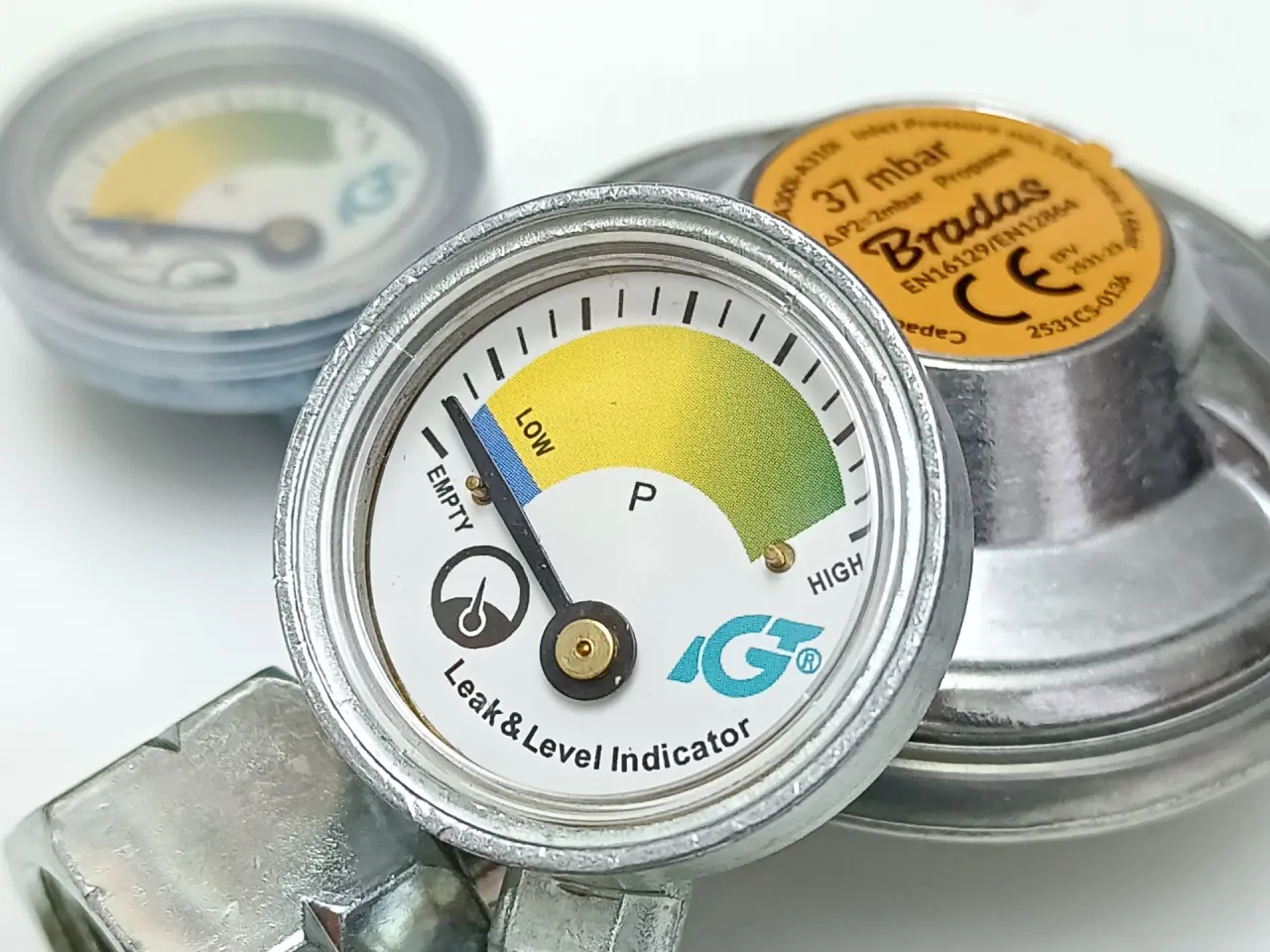 Billede 3 - NY! 37mbar Gasregulator + Manometer + Pakning