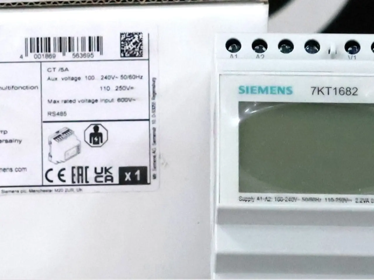 Billede 2 - Siemens 7KT1682 PAC1600 3‑Phase Digital Multimeter