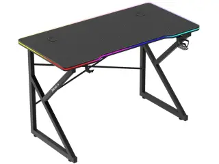 Gamingbord Huzaro Hero 1.7 RGB - sort, 120×60 cm