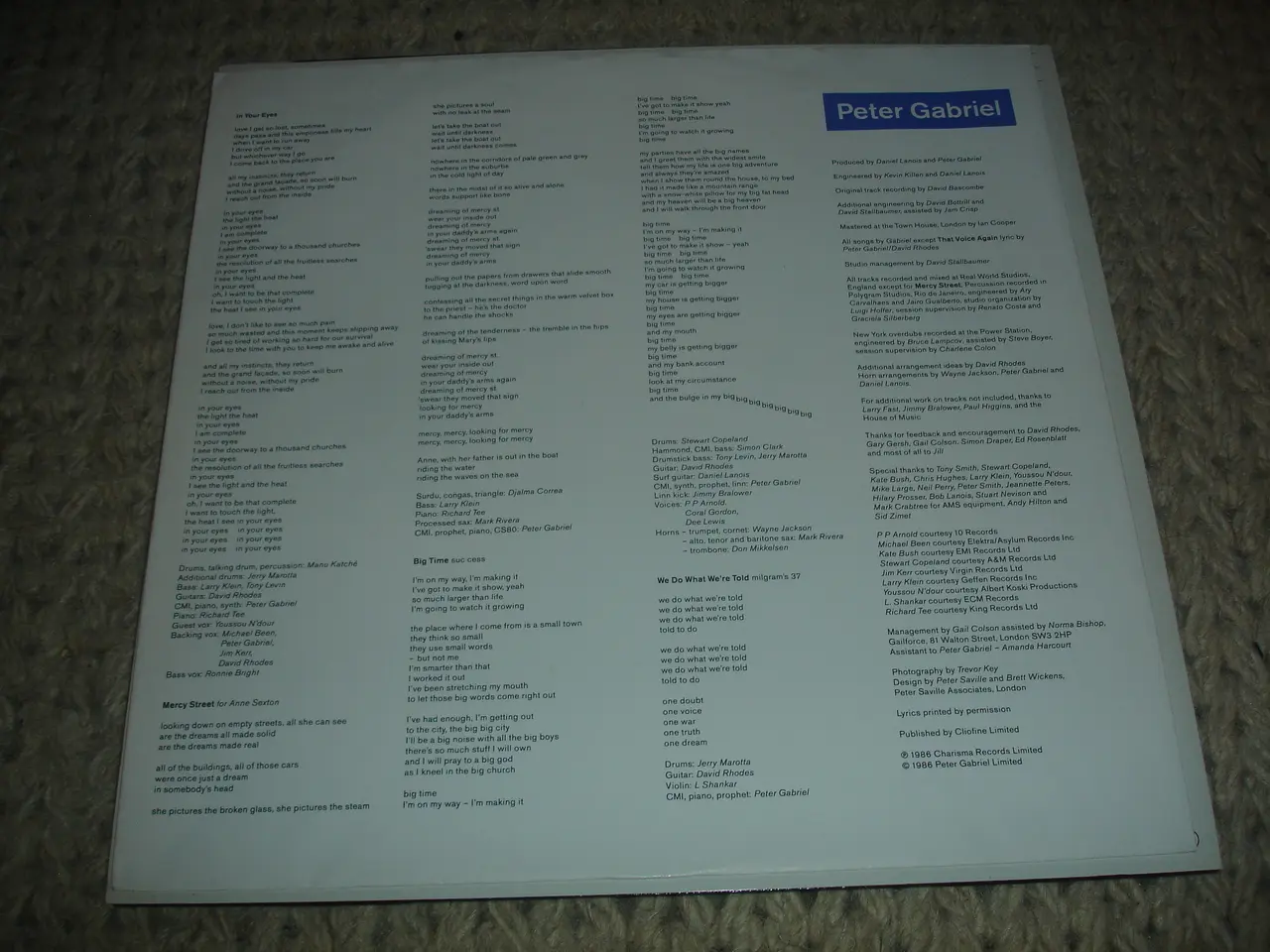 Billede 4 - (Sender gerne) Peter Gabriel – So