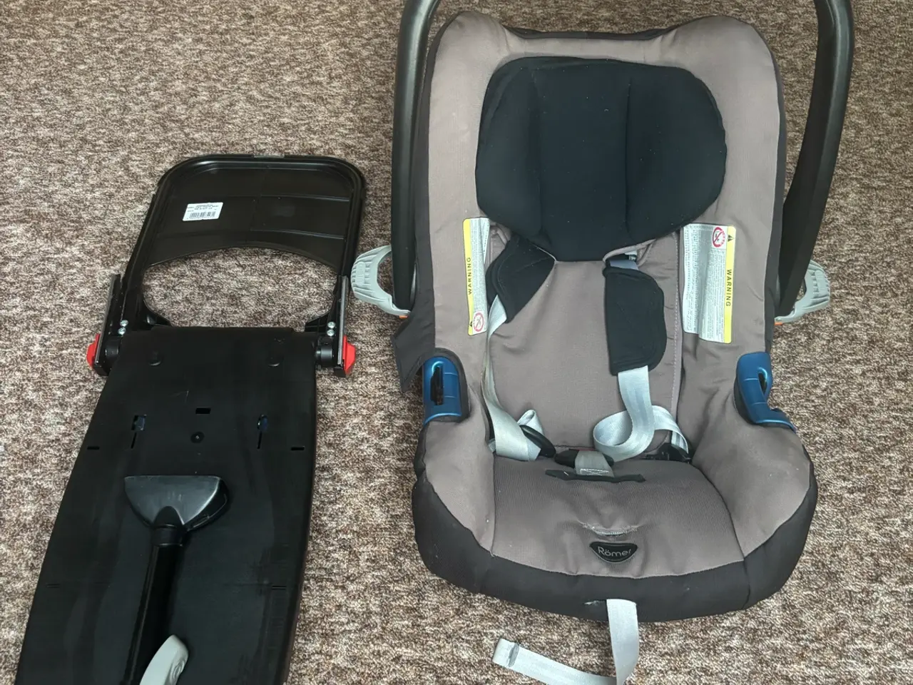 Billede 1 - Rømer autostol 0-13 kg. Og safe isofix base.