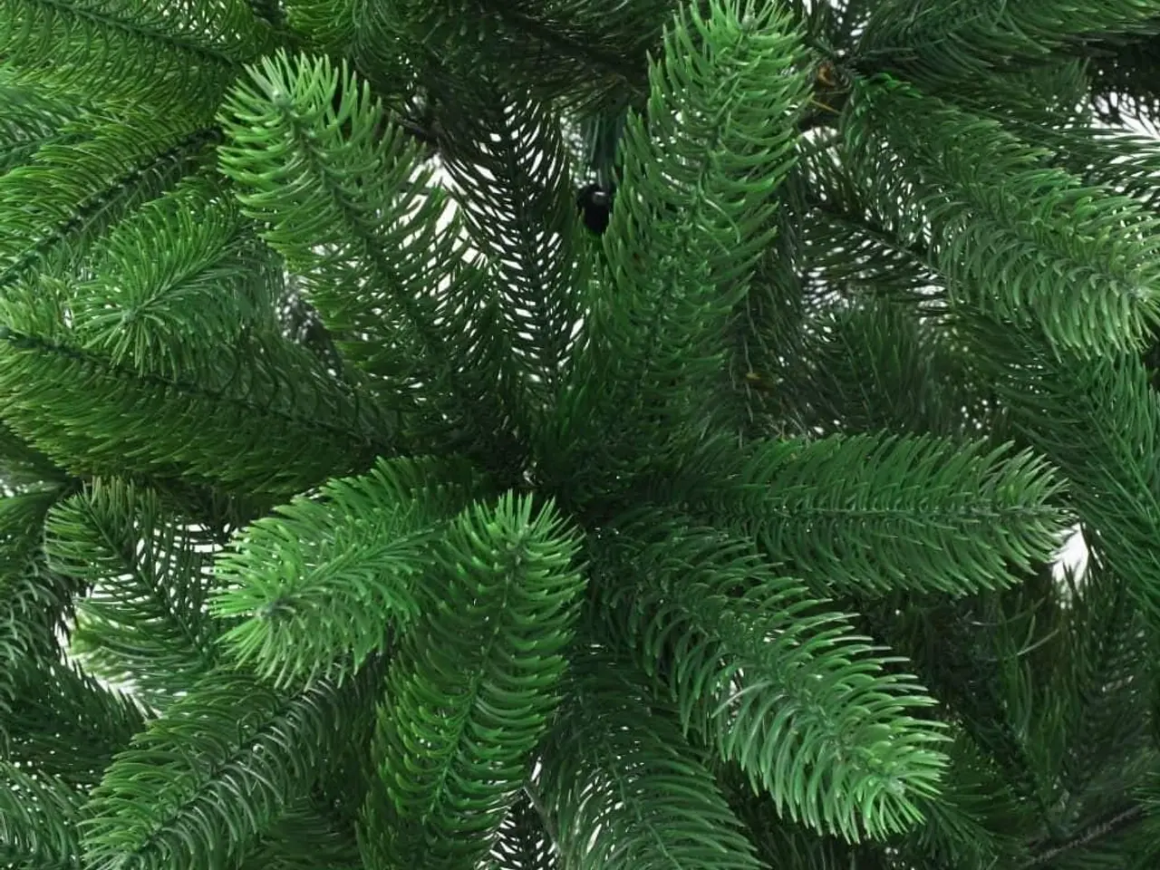 Billede 3 - Kunstigt juletræ med naturtro nåle 180 cm grøn