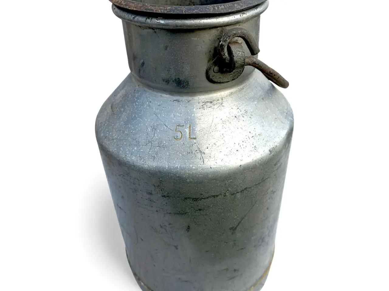 Billede 1 - Gammel 5 liters mælkejunge i aluminium