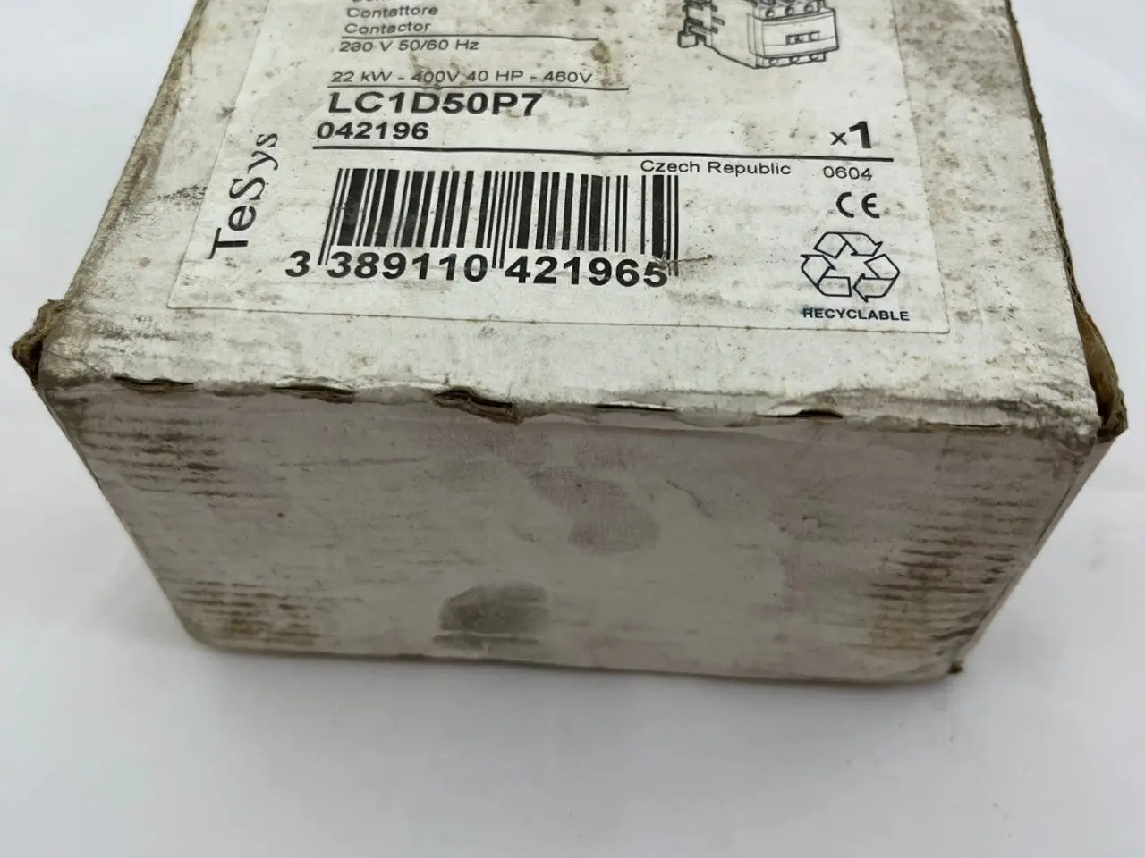 Billede 5 - Telemecanique LC1D50P7 kontaktor Square D 50A 230V