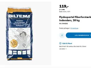 Biltema Flydespartel 3 poser