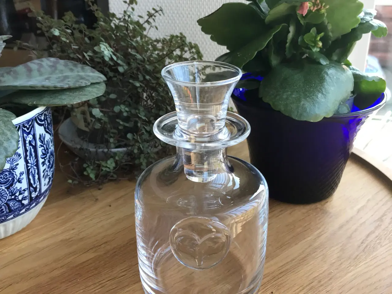 Billede 1 - Karaffel med dramglas, Snapsedoktoren, Holmegaard