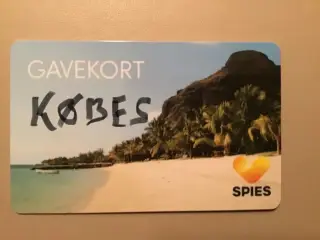 Alle former for gavekort Spies købes