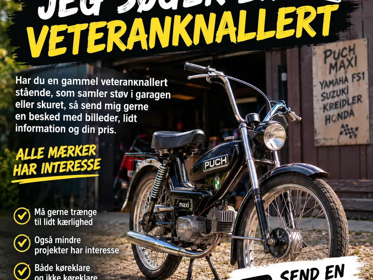 Billede 1 - Veteranknallert købes