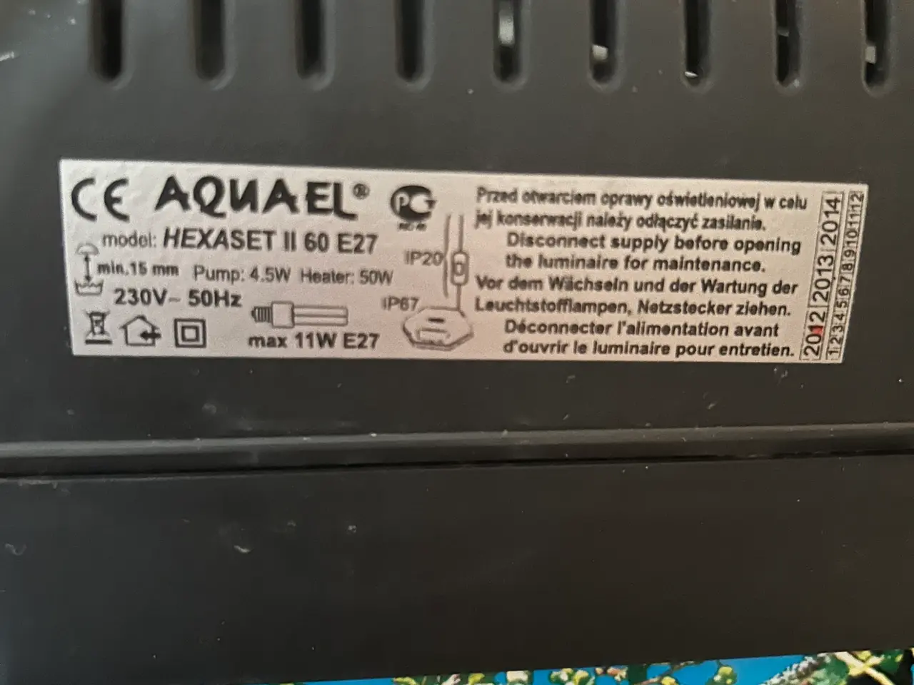 Billede 2 - 6 kantet akvarie mrk.Aqnael