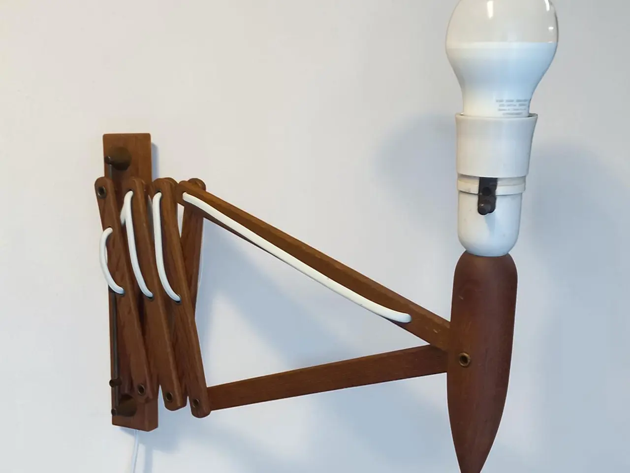 Billede 6 - LYFA sakselampe teak messing ca 1960