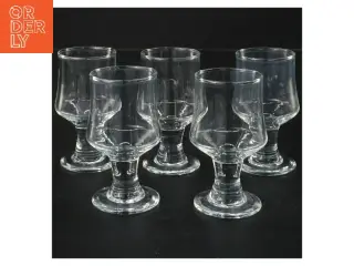 5 Hamlet Holmegaard glas (str. 5 stk Ø 5 cm længde 9 cm)
