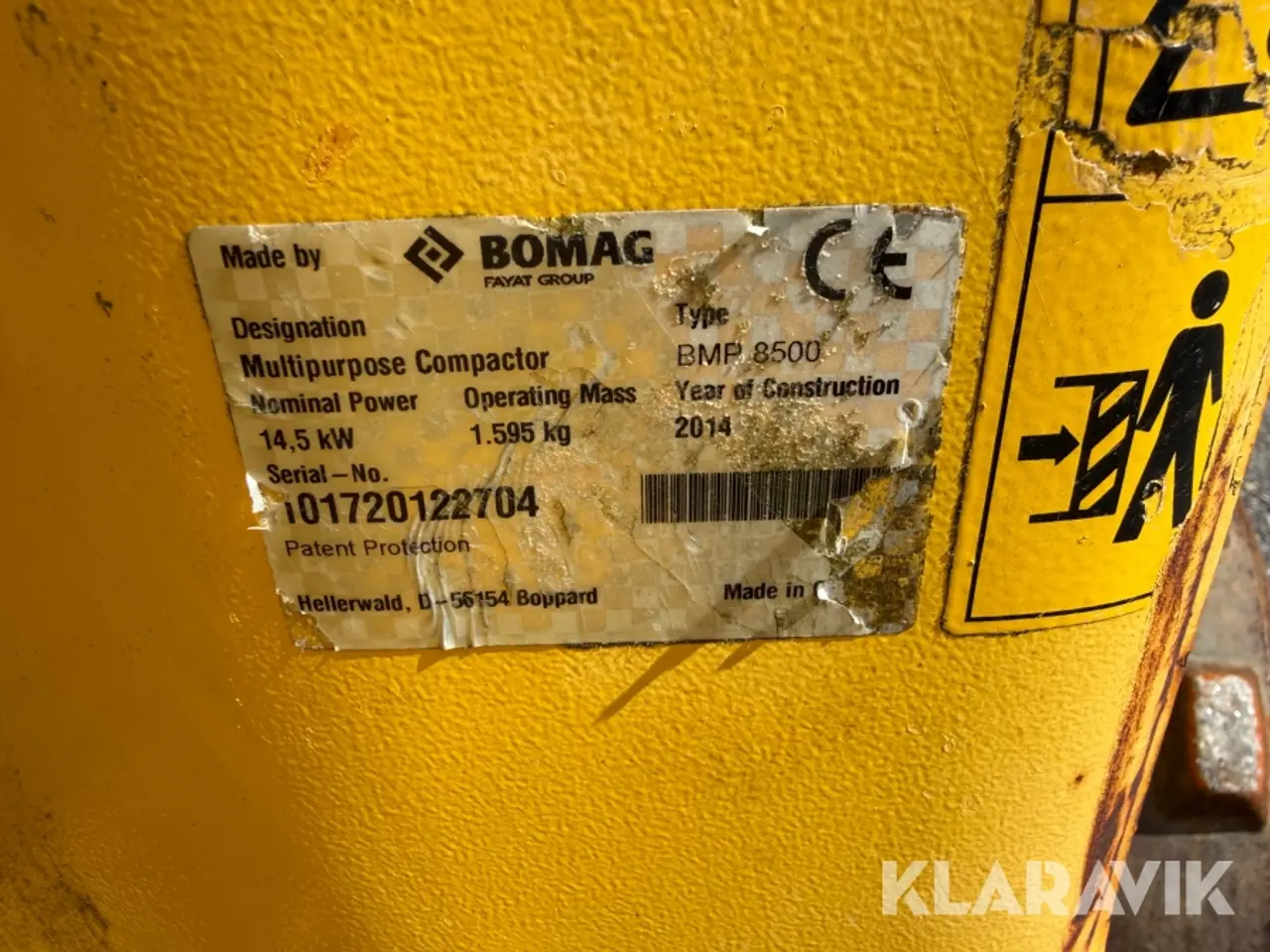 Billede 6 - Råjordskompaktor Bomag BMP 8500