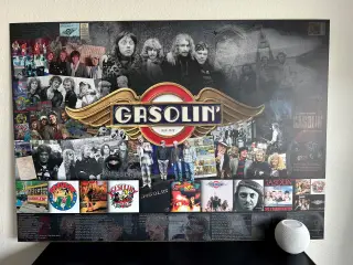 Gasolin plakat printet på aluminiumplade