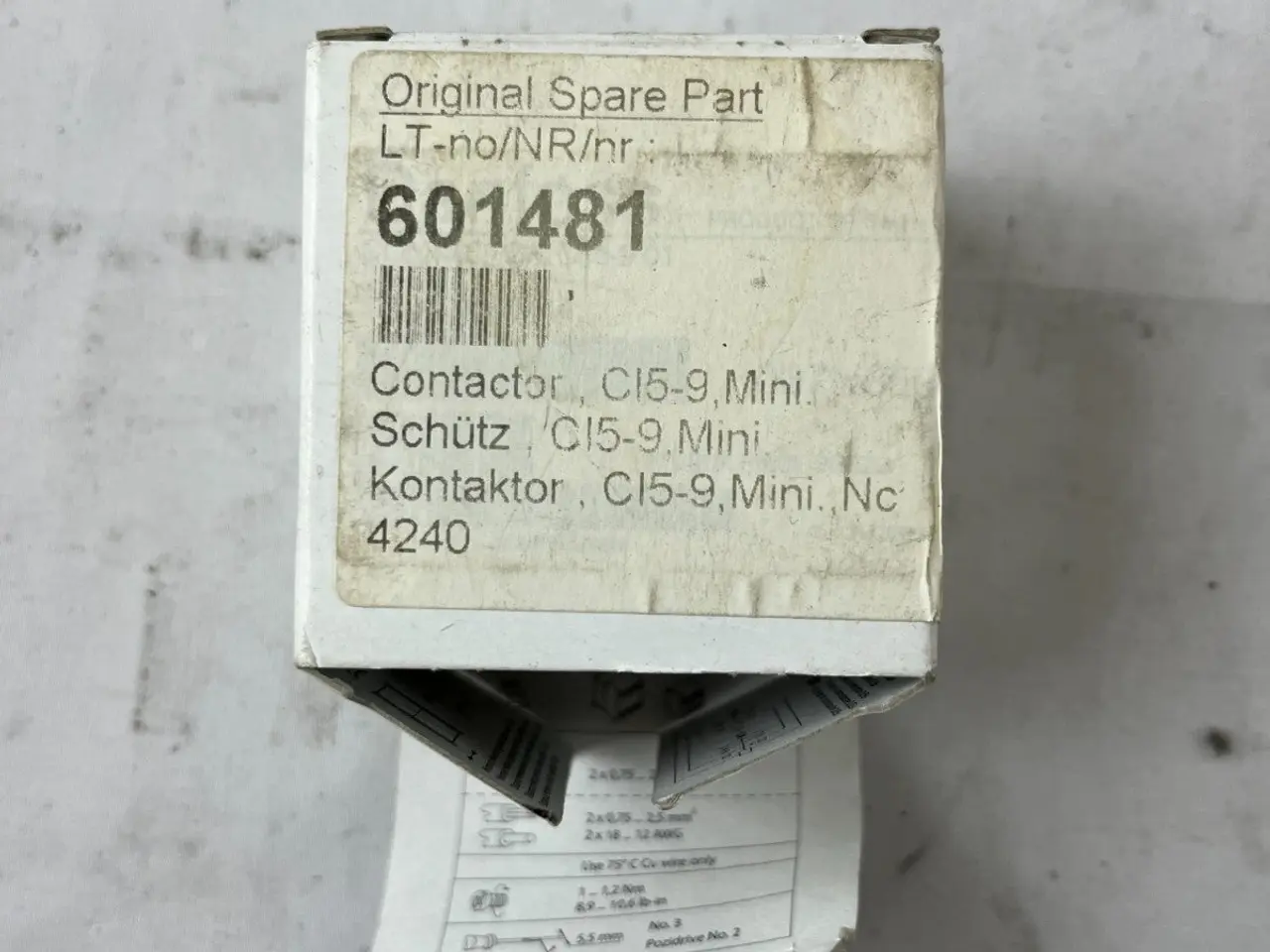 Billede 3 - CI5-9 Mini kontaktor Spare Part 601481 NC modul ny