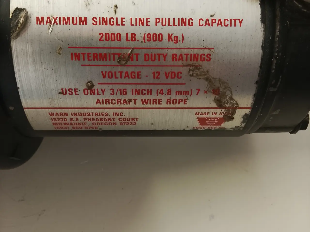 Billede 3 - Elspil 900 kg Warn U 2000