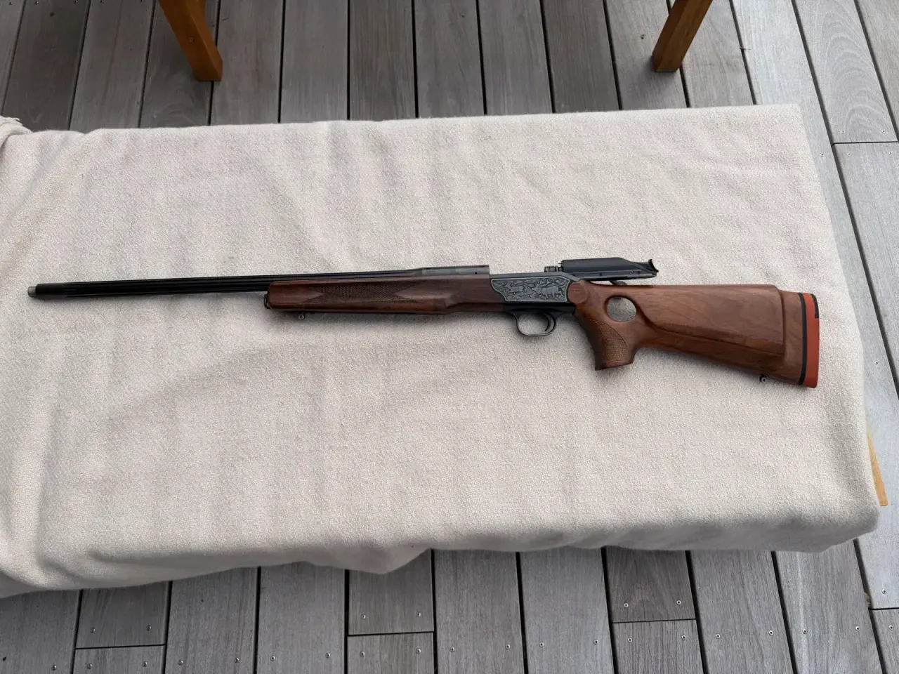 Billede 1 - Blaser R93 specialskæfte thumbhole kal .243 fluted