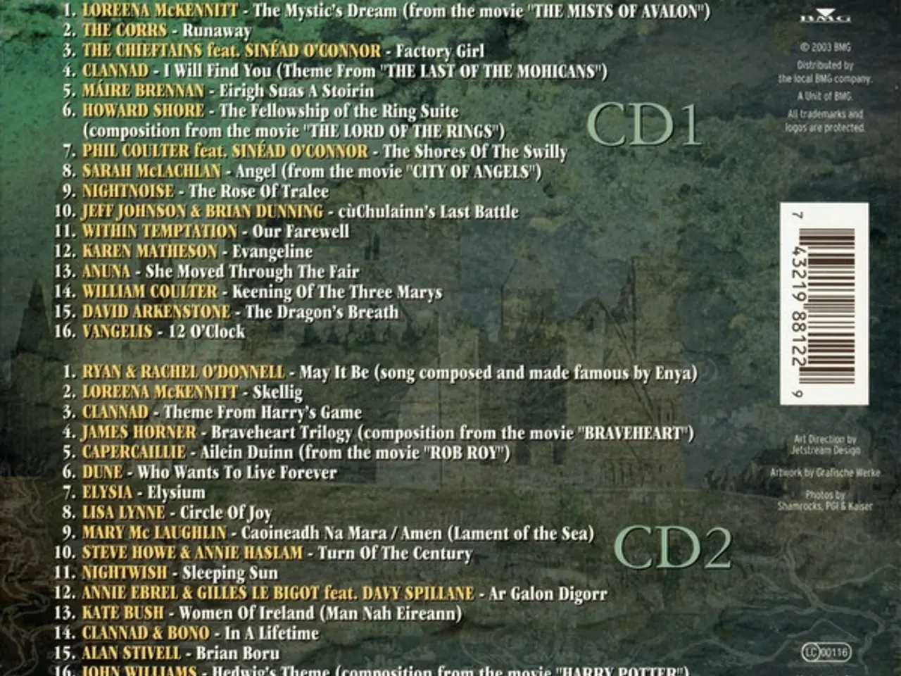 Billede 2 - Diverse kunstnere – The Celtic Circle (Legendary M