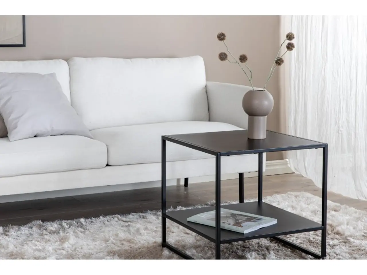 Billede 10 - Zoom 2 personers Sofa  - Sort og Hvid