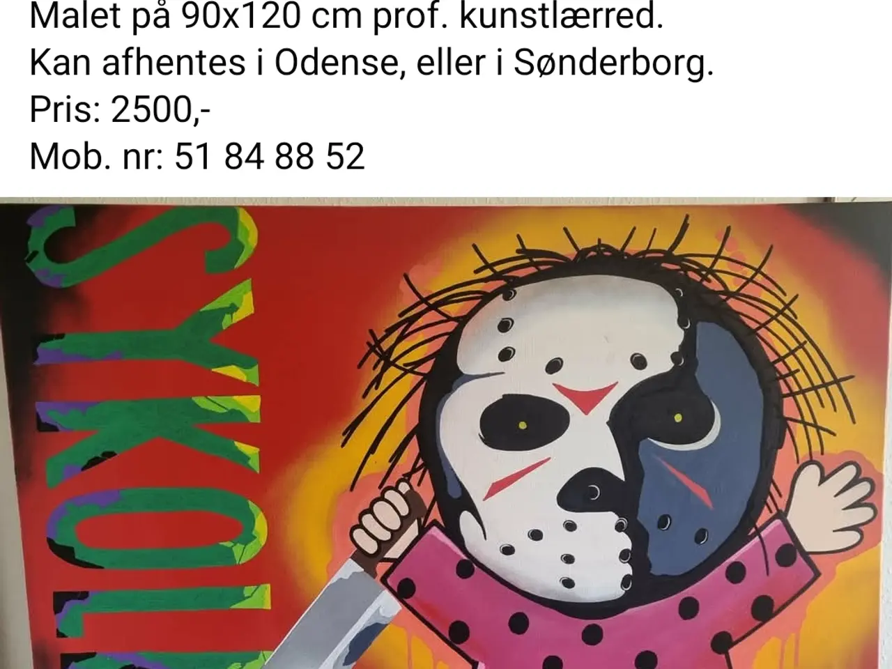 Billede 2 - Originalt L-ron Harald maleri. 