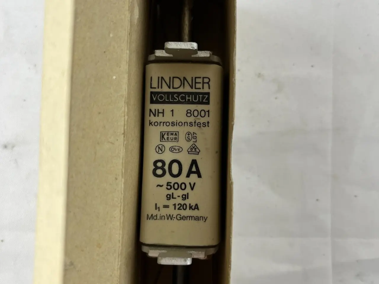 Billede 5 - Lindner Vollschutz NH1 8001.0807 Fuse 80A 500V