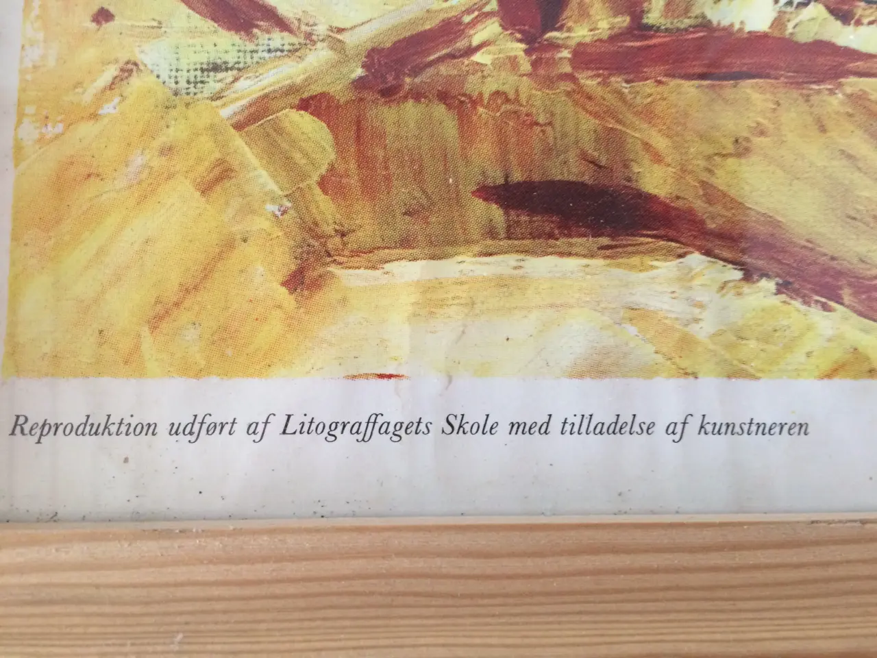 Billede 2 - Litografi i træramme
