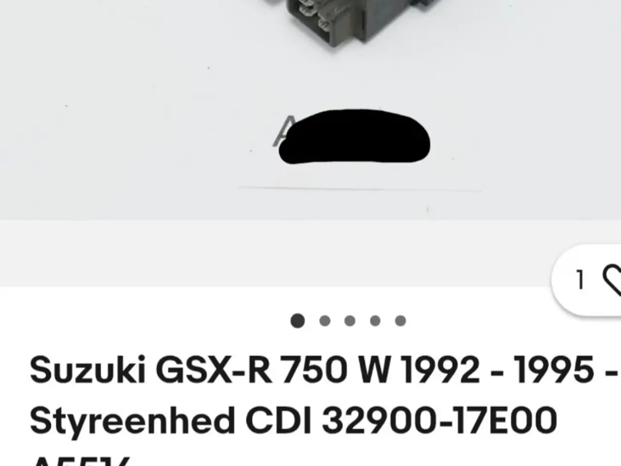 Billede 1 - Suzuki GSX-R. CDI. Motor styreenhed.