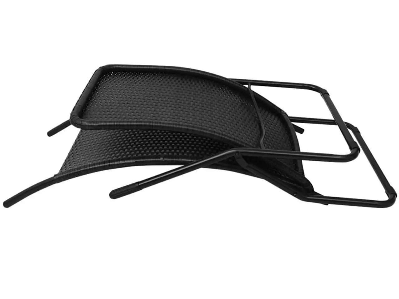 Billede 4 - Foldbar liggestol i polyrattan - sort