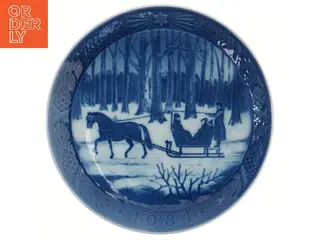 Royal Copenhagen juleplatte 1984 Bjældeklang Ø18,5 cm fra Royal Copenhagen (str. Ø 18,5 cm)