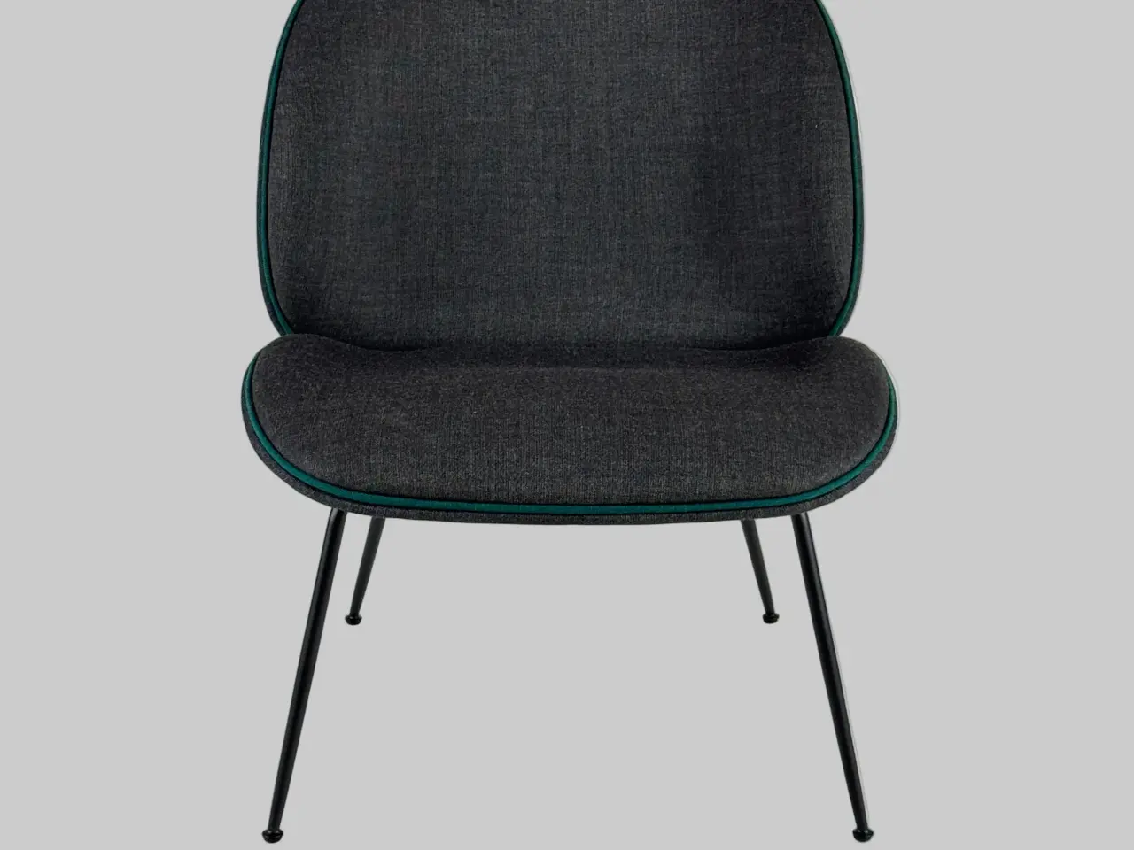 Billede 3 - GUBI Beetle Loungestol – Mørkegrå/Sort Stel