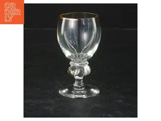 Glas med guldkanter (str. 10x5 cm)