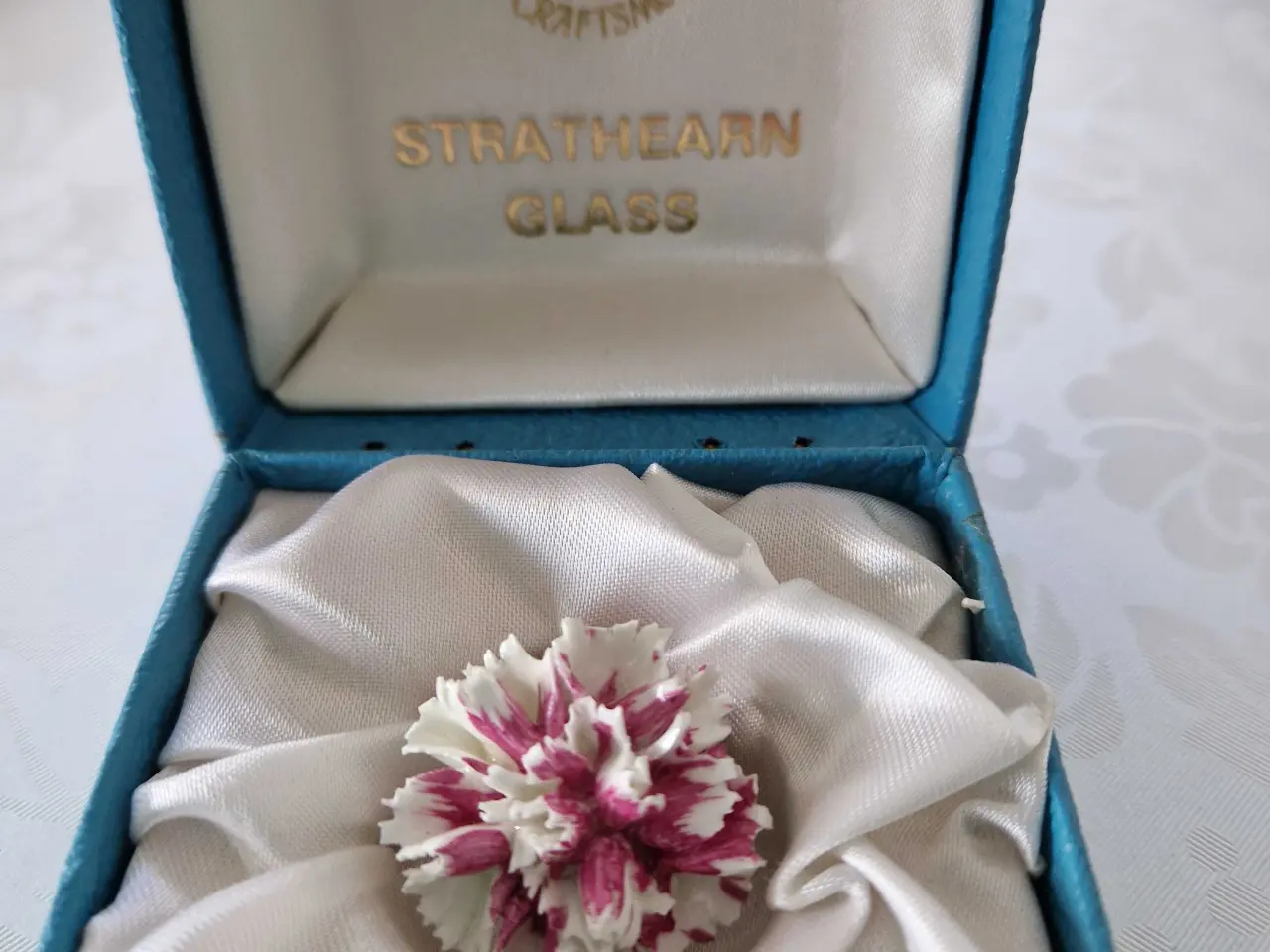Billede 4 - Håndlavet vintage broche I glas
