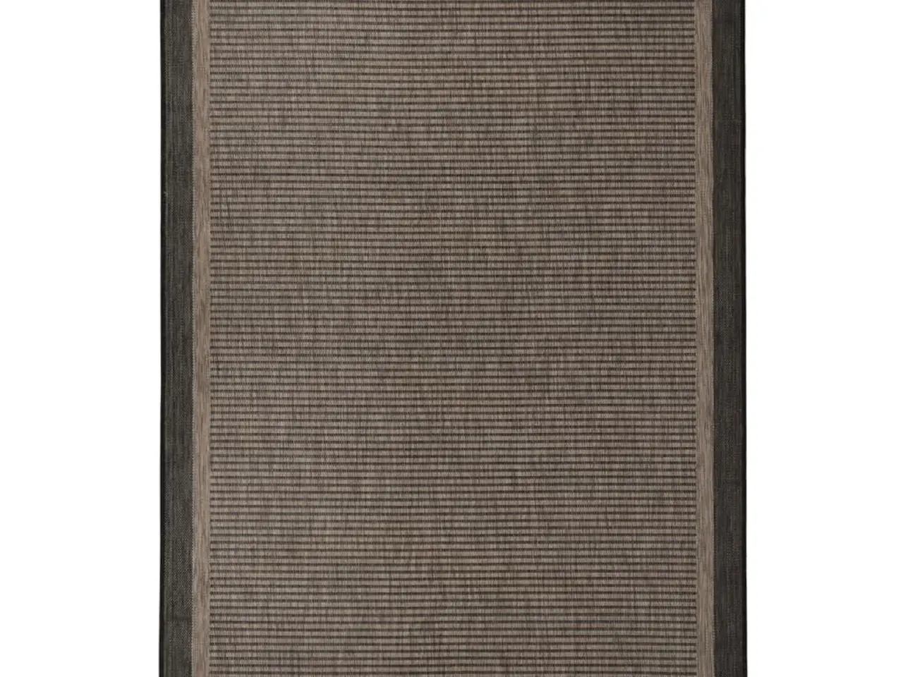 Billede 1 - Fladvævet udendørstæppe 160 × 230 cm - mørkebrun