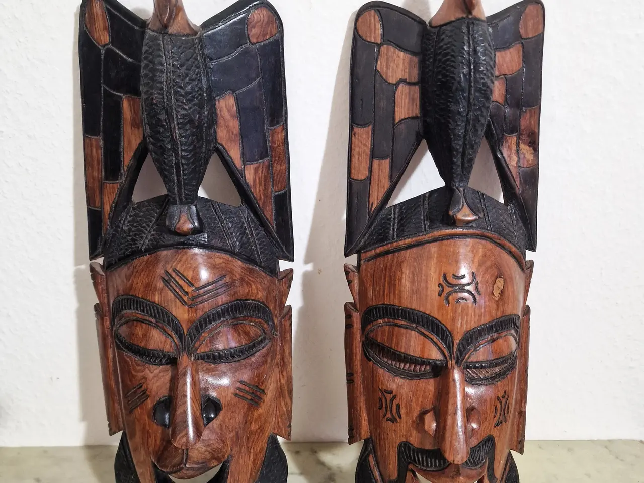 Billede 7 - Et par flotte afrikanske træmasker.
