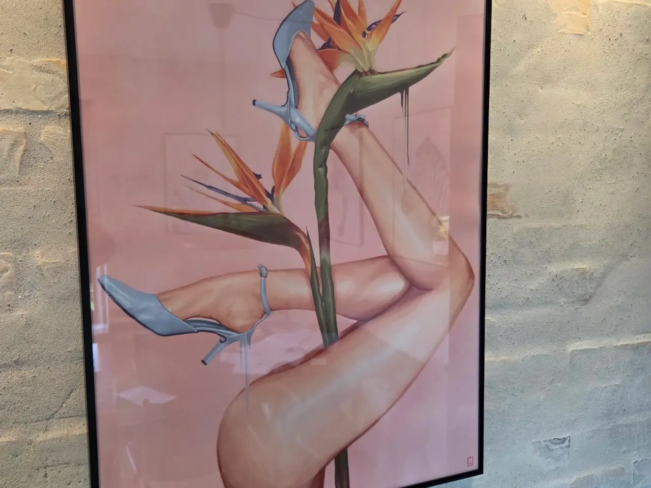 Billede 2 - Plakat I aluramme Bird of Paradise