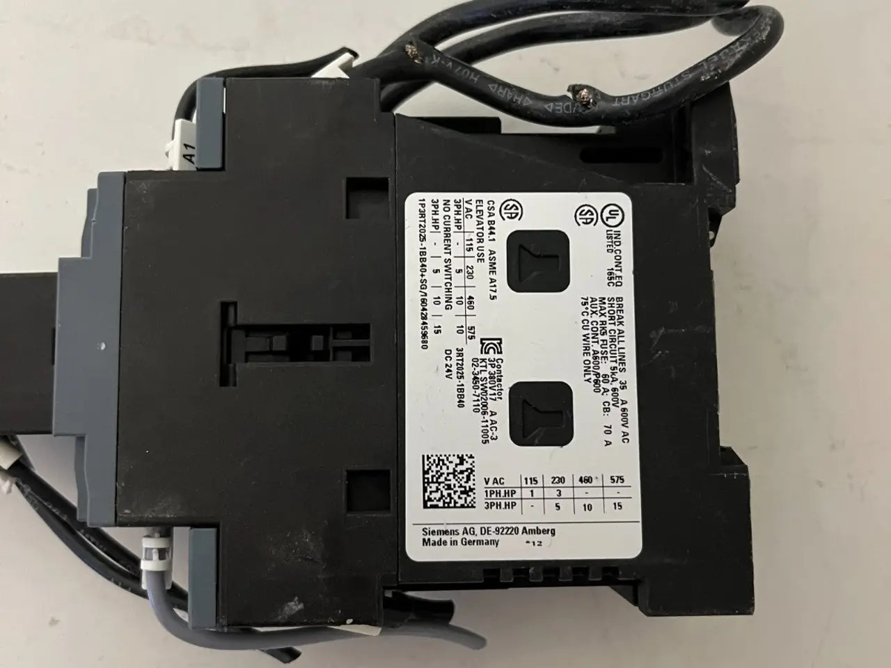 Billede 7 - Siemens SIRIUS 3RH2911-1BA10 kontaktor Assembly DC
