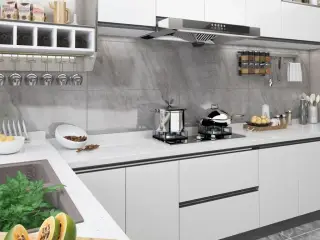 Selvklæbende folie til møbler 500x90 cm PVC hvid
