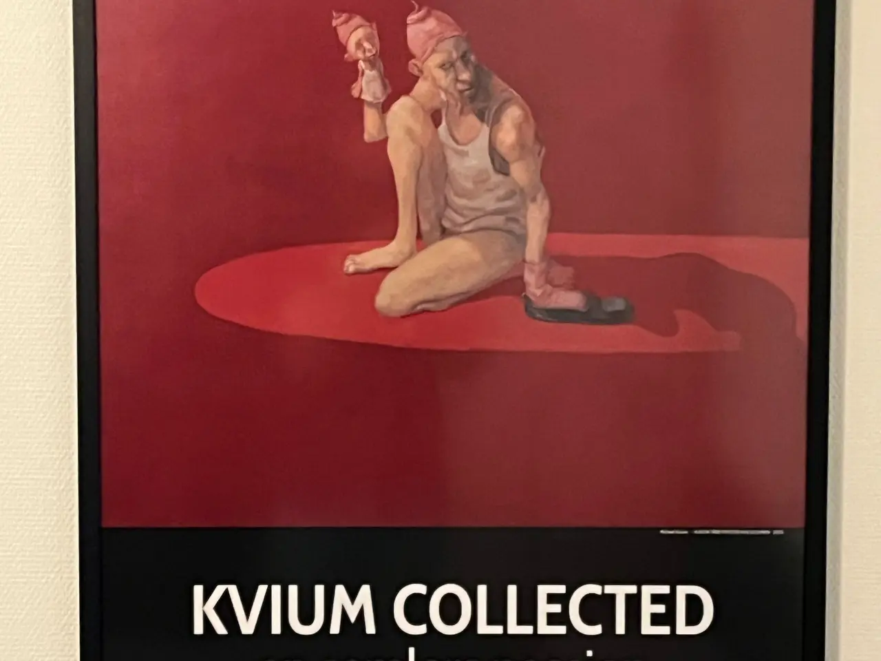 Billede 1 - Kvium udstillingsplakat, I sort ramme m. glas.