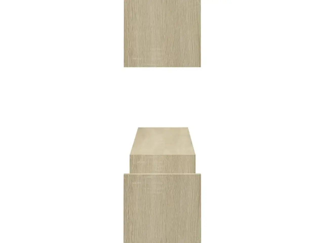 Billede 6 - Væghylder 2 stk. 100x15x20 cm konstrueret træ sonoma-eg