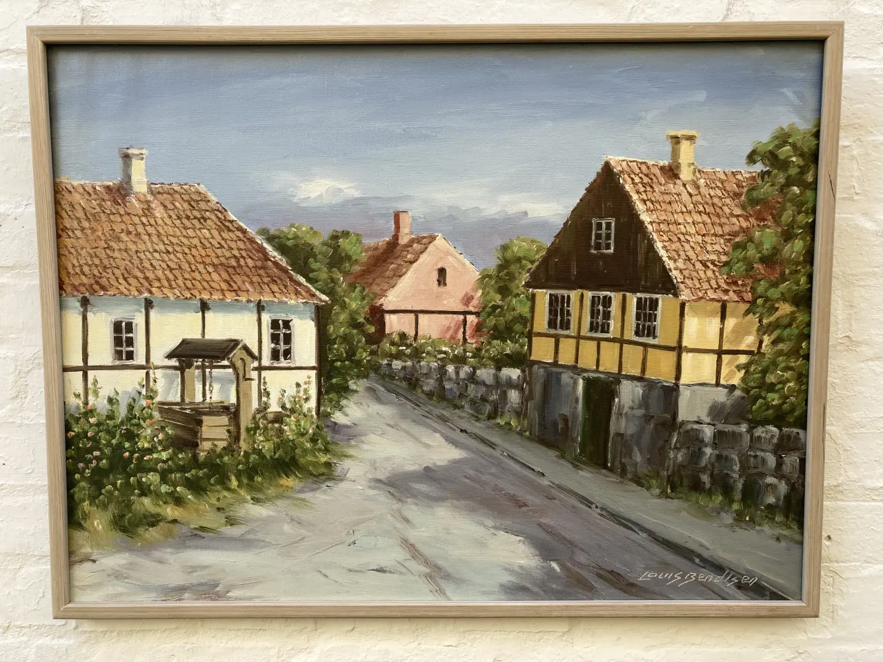 Billede 1 - Maleri Louis Bendtsen bornholm