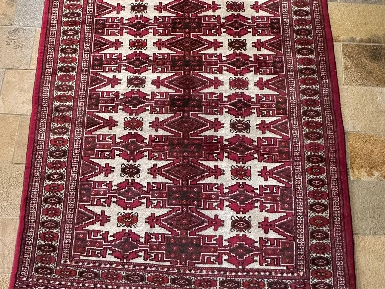Billede 1 - Ægte håndkn. persisk Turkmen-tæppe 120X170 cm cert